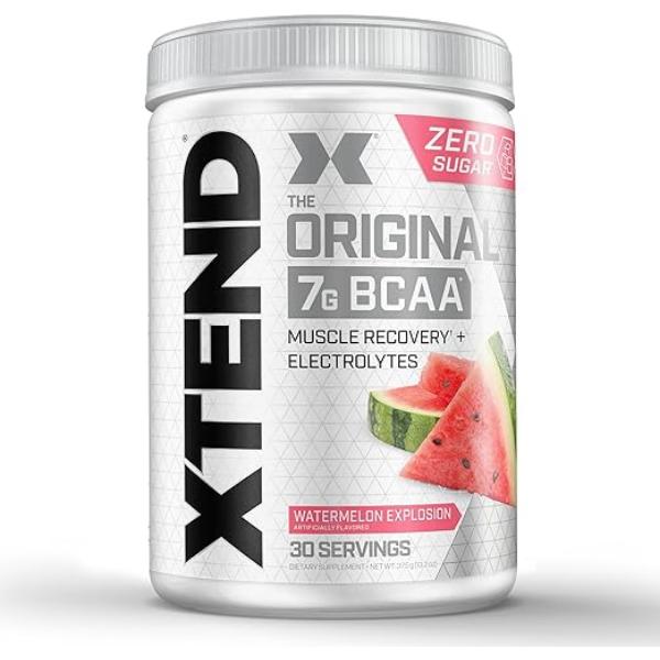XTEND Original BCAA Powder (Any Flavour) Explosion - Sugar Free Post Workout Muscle Recovery Drink with Amino Acids - 7g BCAAs for Men & Women 30s