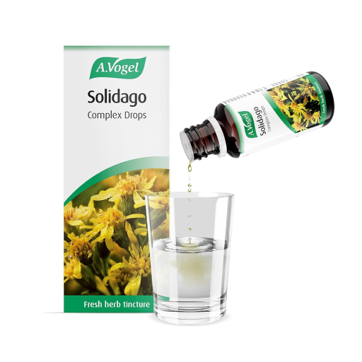 A.Vogel Solidago Complex Drops 50ml - Fresh Herb Tinctures of Solidago, Birch, Horsetail & Restharrow, Suitable for Vegans